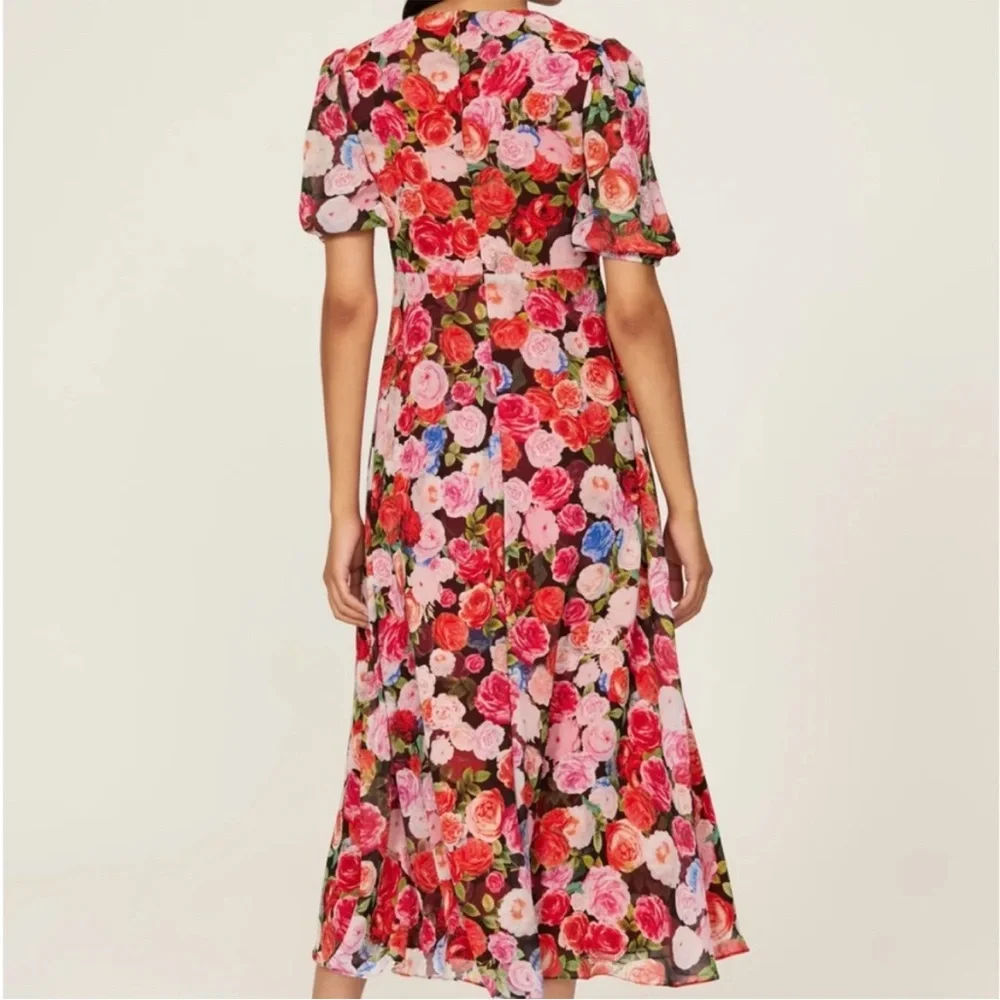 Ieena For Mac Duggal Floral Print Women's Dress Size 4 - Picture 3 of 4